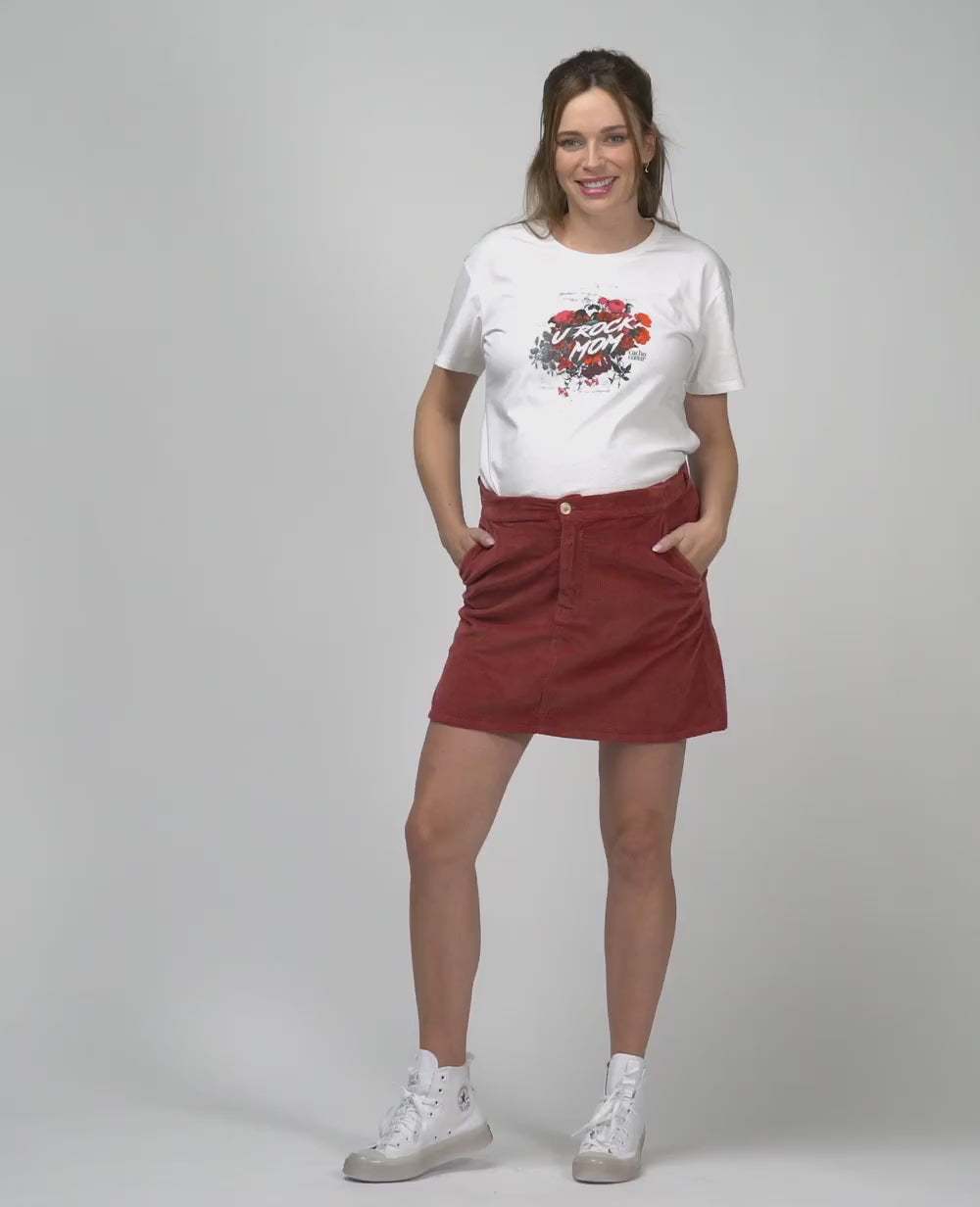 T-shirt de grossesse Rock rouge