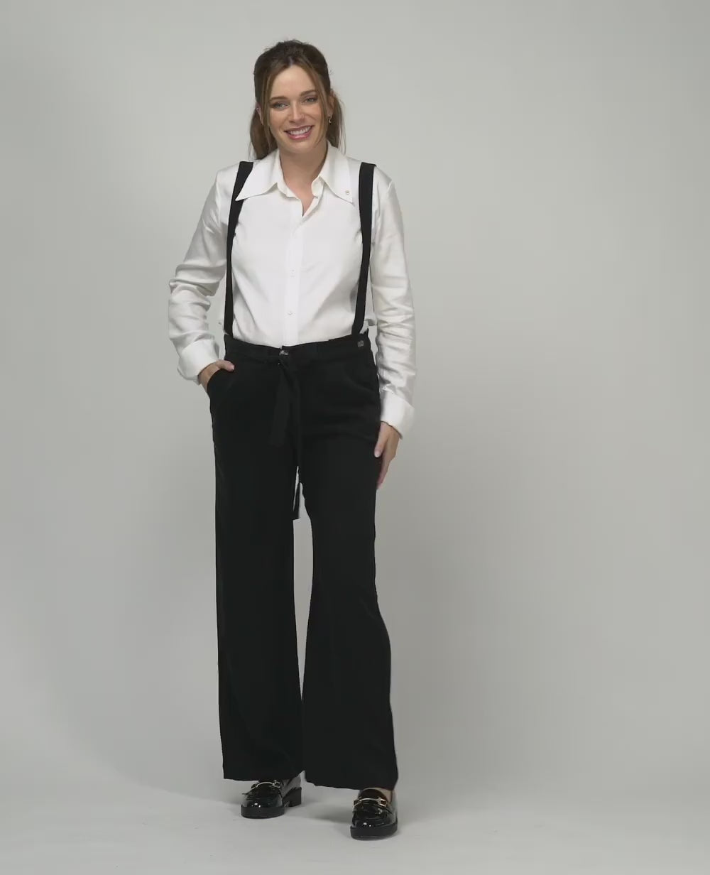 Pantalon large de grossesse Betty noir