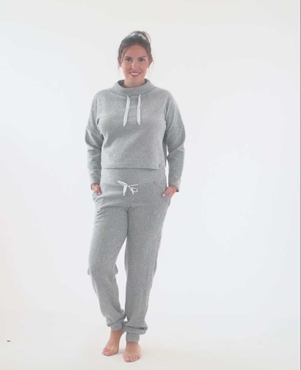 Sweat crop top femme enceinte