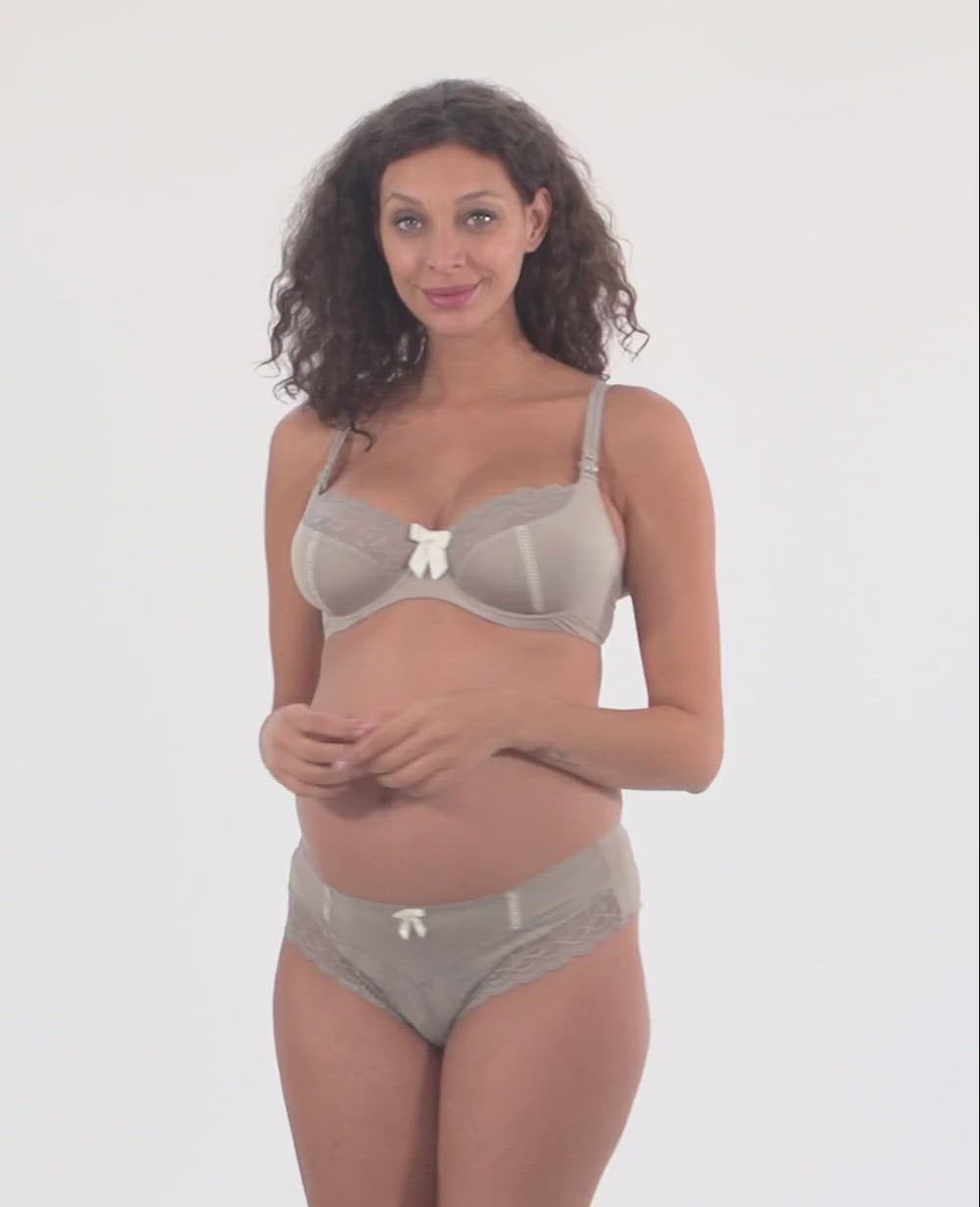 Reggiseno premaman e per l'allattamento Lisa - Kaki
