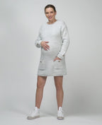 Robe pull de grossesse Honey gris perle