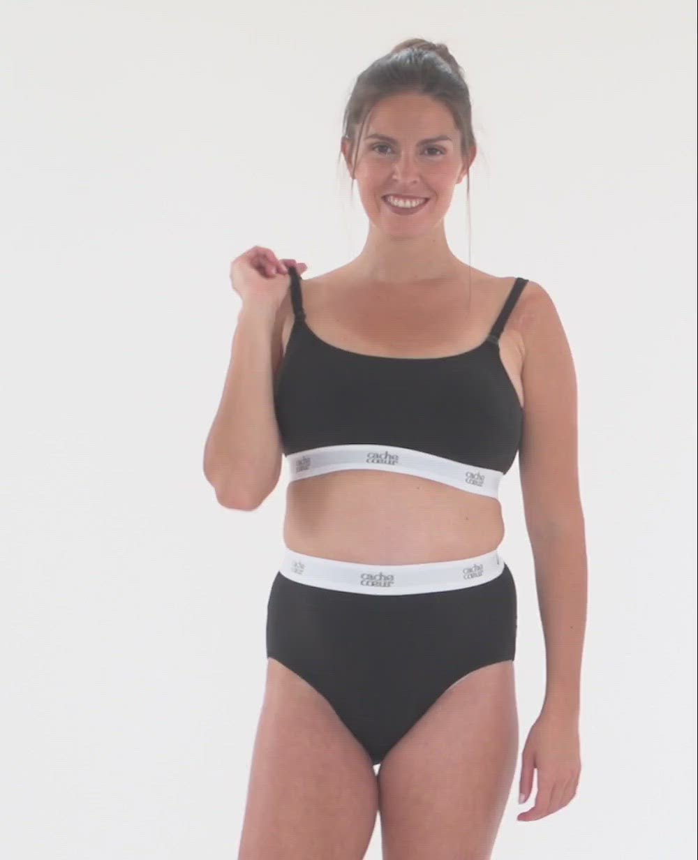 Ultra-absorbent Bodyguard Menstrual Panties - Black