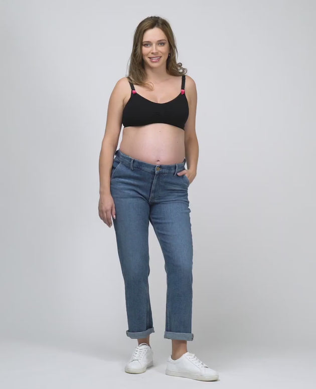 Mom pregnancy jeans made Carrie Mid Blue Used