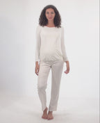 Pantaloni premaman in satin Sofia - Perla