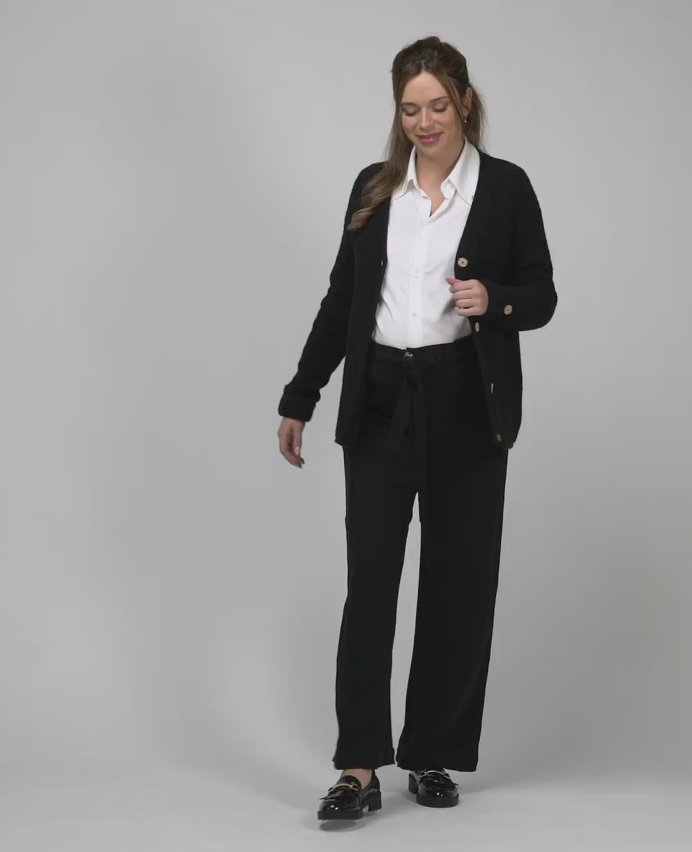 Cardigan de grossesse en maille Abelha noir