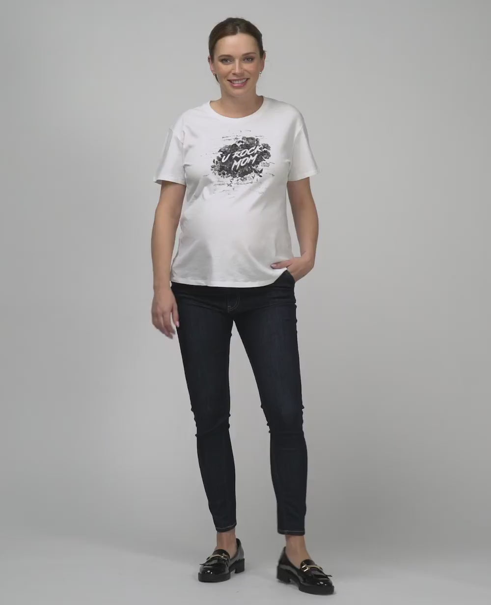 T-shirt de grossesse Rock noir