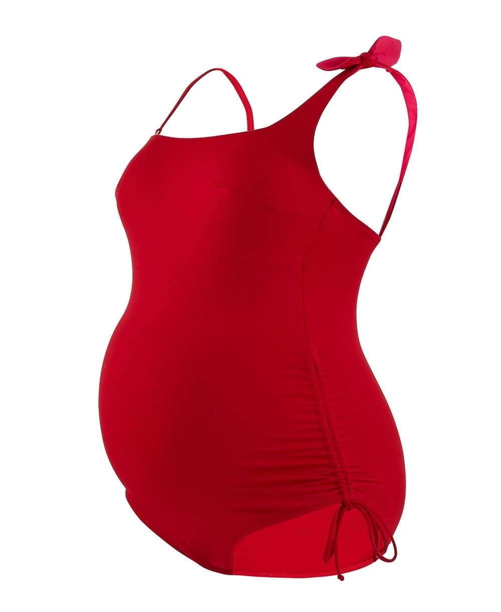 maillot 1 pièce grossesse fushia rouge 