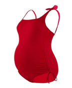 maillot 1 pièce grossesse fushia rouge 
